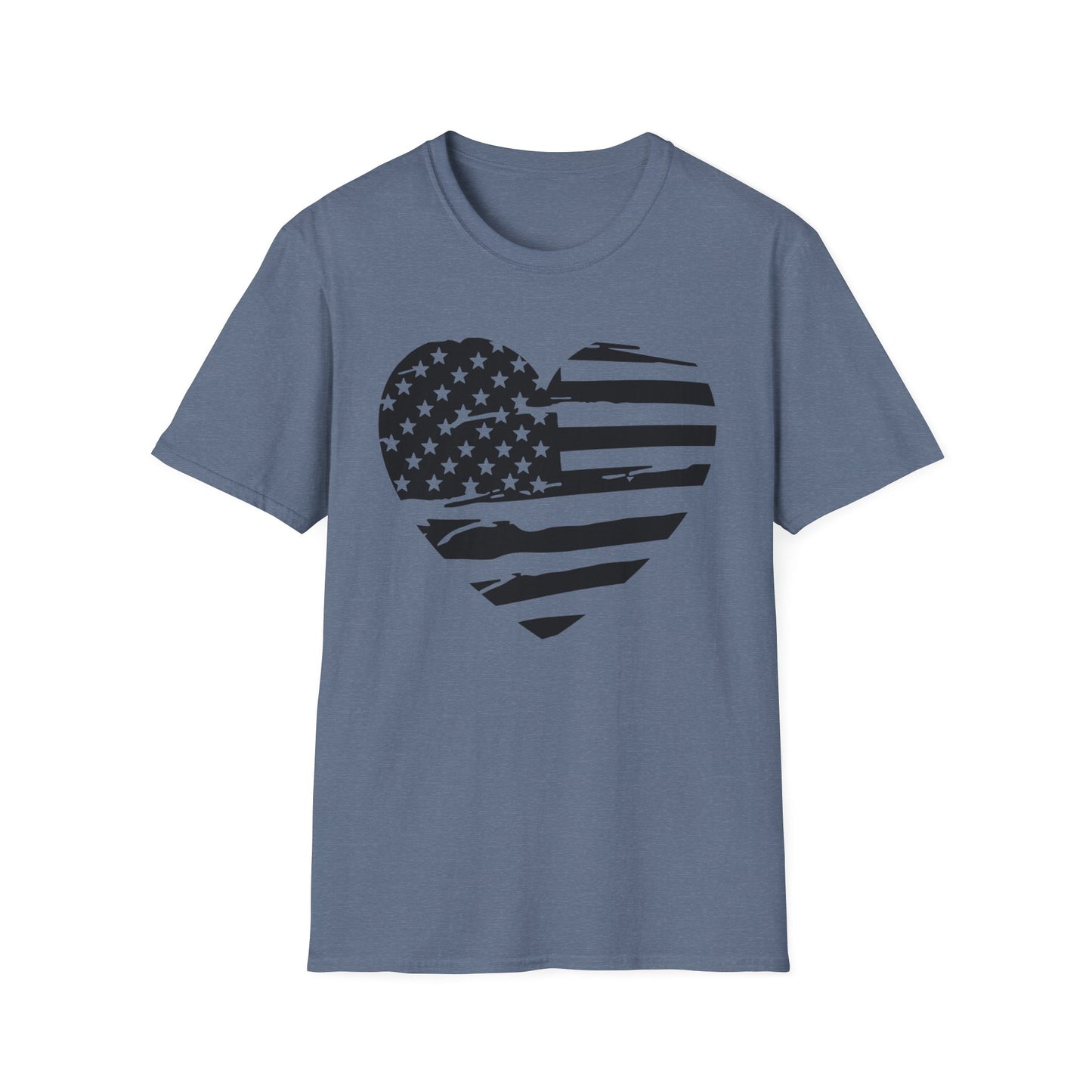 American Heart B&W - Unisex Softstyle T-Shirt