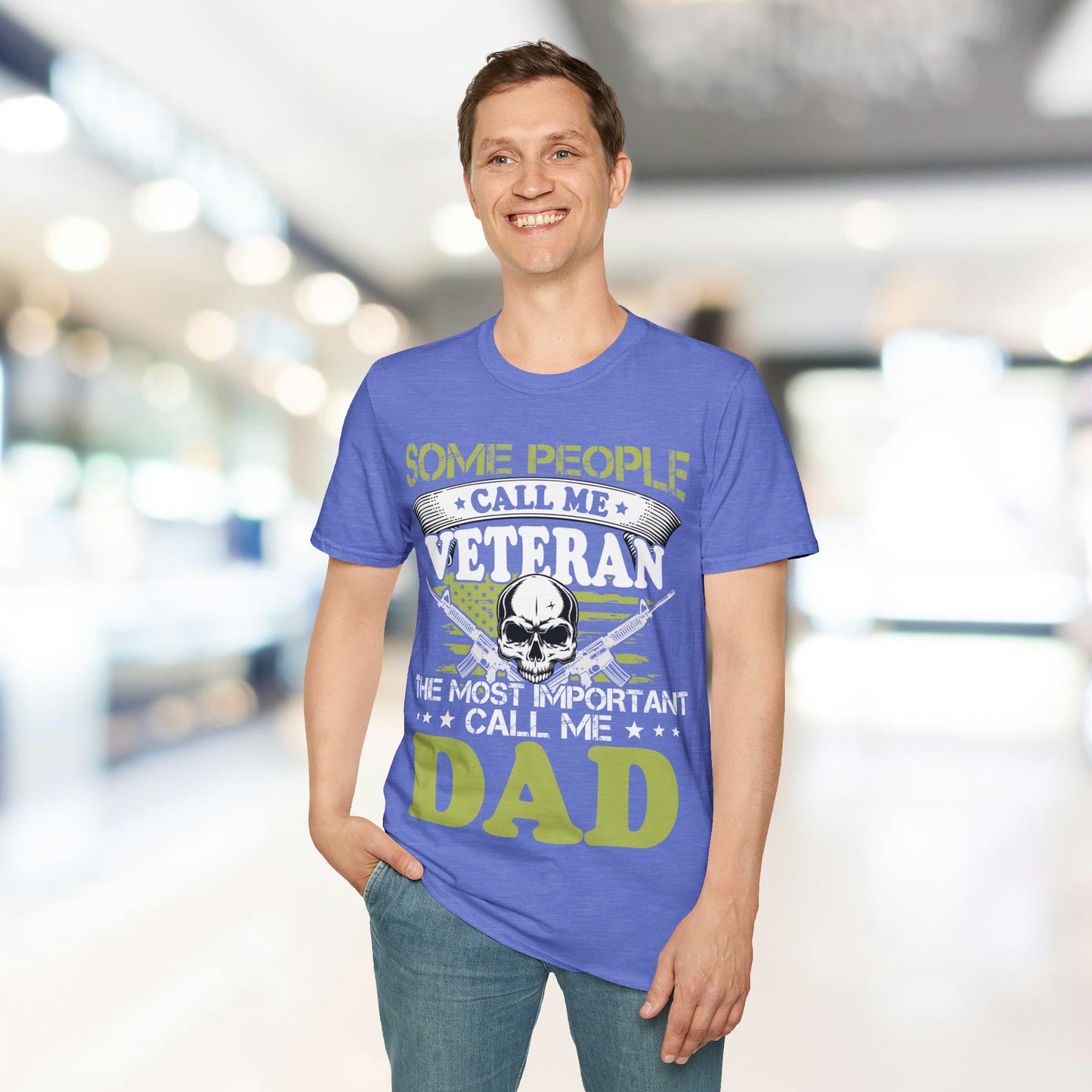 Some Call Me Veteran - Dad - Unisex Softstyle T-Shirt