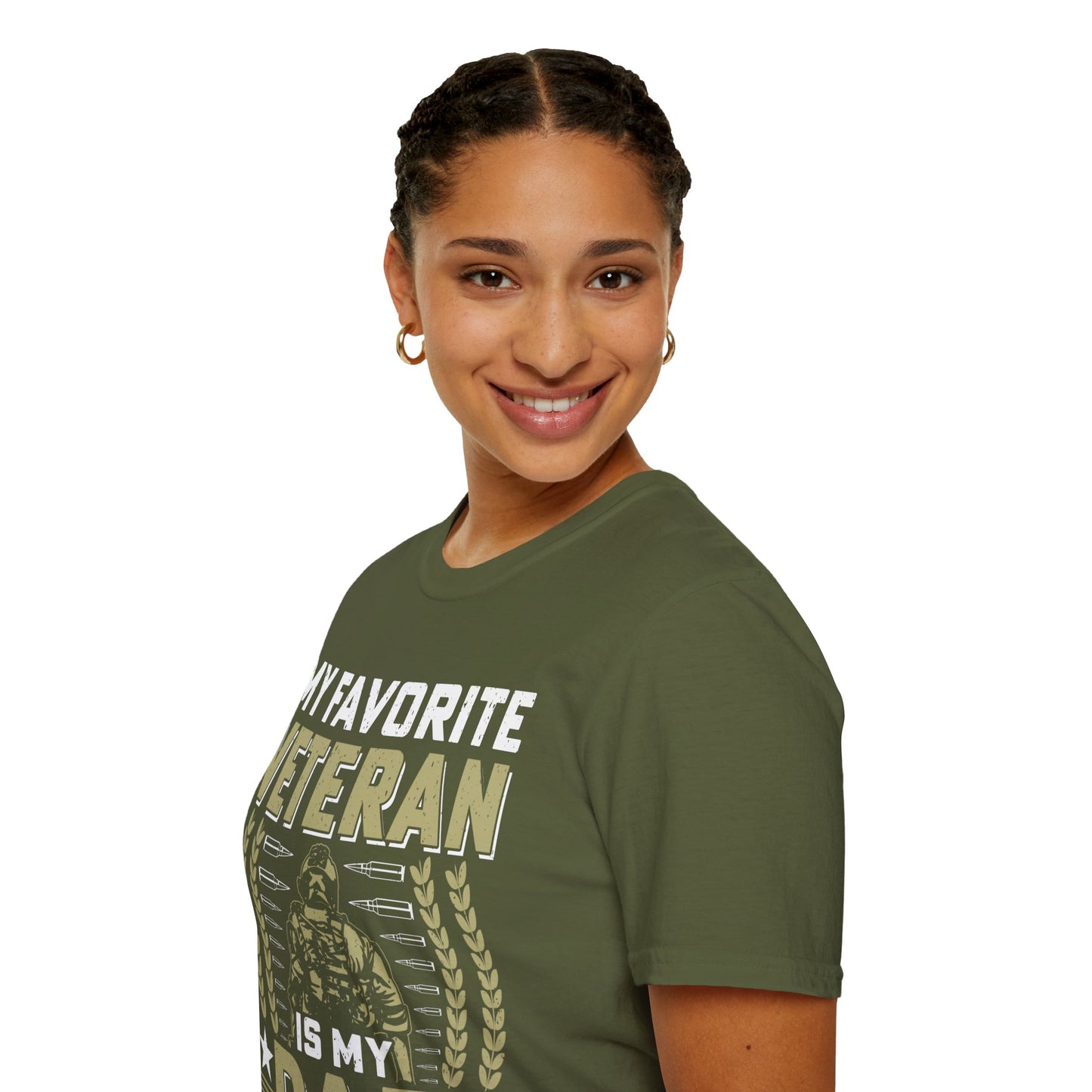 Favorite Veteran - Dad - Unisex Softstyle T-Shirt