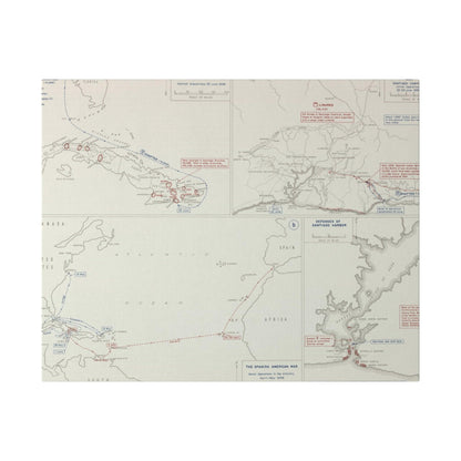 Spanish-American War, Santiago Campaign, Naval Operatoins in the Atlantic Apr-May, Defenses of Santiago Harbor, Spanish Dispositions 20 June, Initial Ops 22-24 June 1898 - Pacific Sky Games
