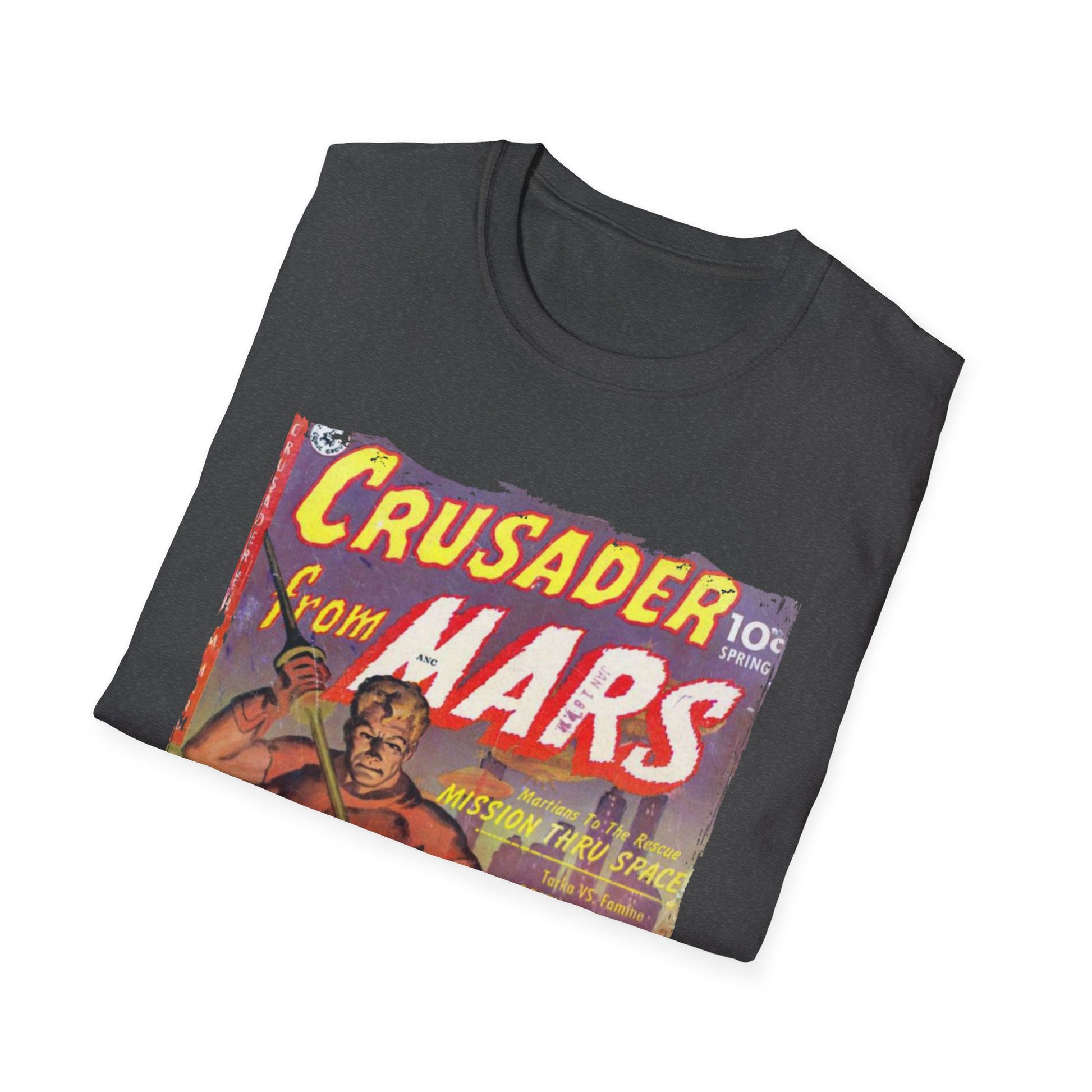 Crusader from Mars 1 - Unisex Softstyle T-Shirt - Pacific Sky Games