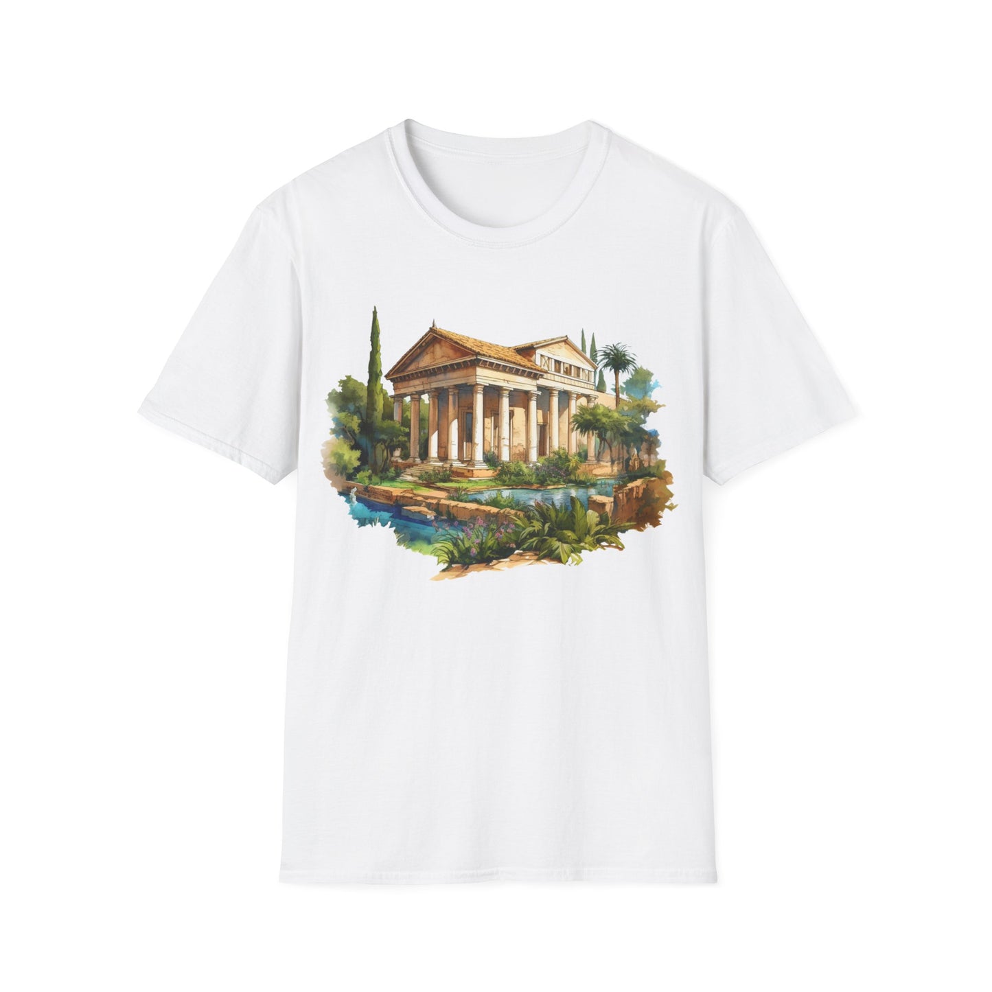 Ancient Bldg 3 - Unisex Softstyle T-Shirt