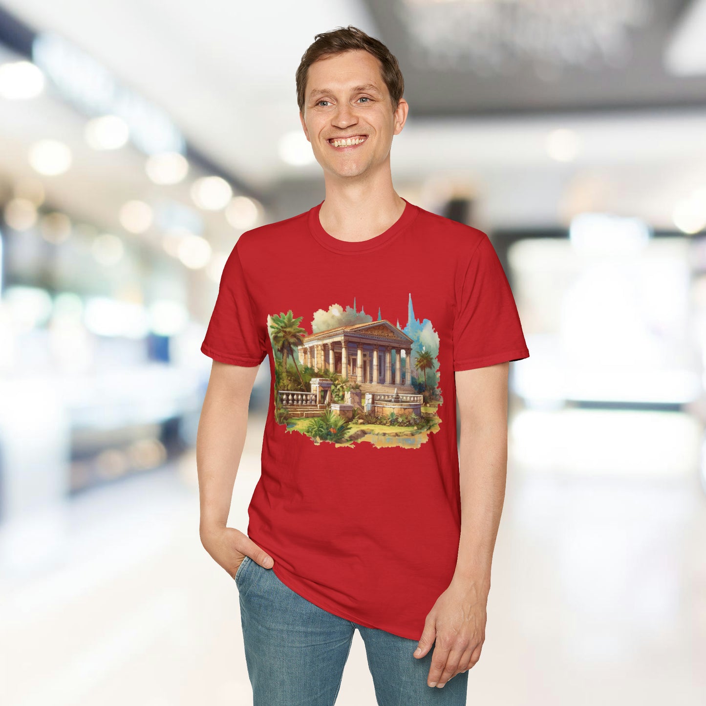 Ancient Bldg 5 - Unisex Softstyle T-Shirt