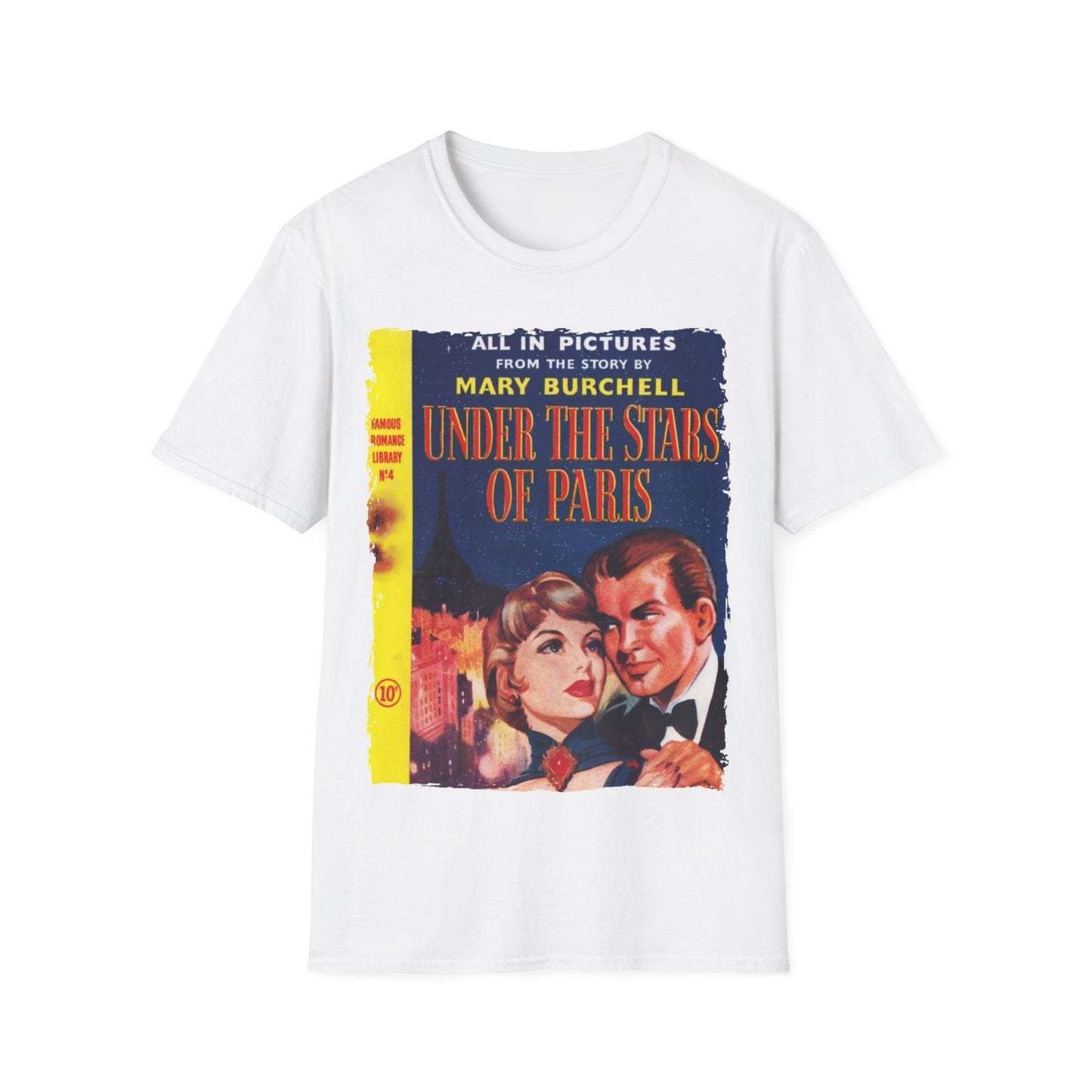 Famous Romance Library No.4 - Unisex Softstyle T-Shirt