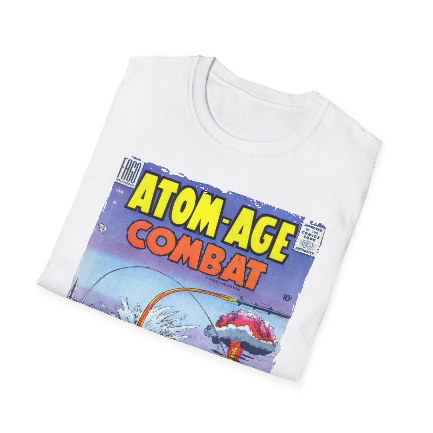 Atom-Age Combat No.2 - Unisex Softstyle T-Shirt