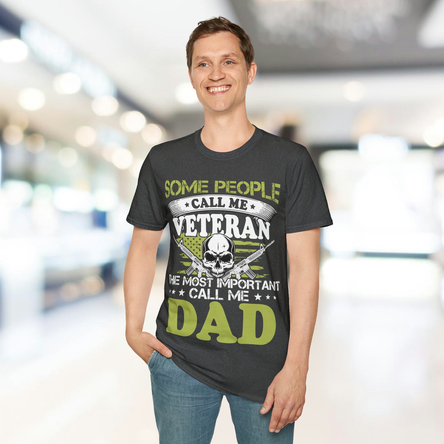 Some Call Me Veteran - Dad - Unisex Softstyle T-Shirt