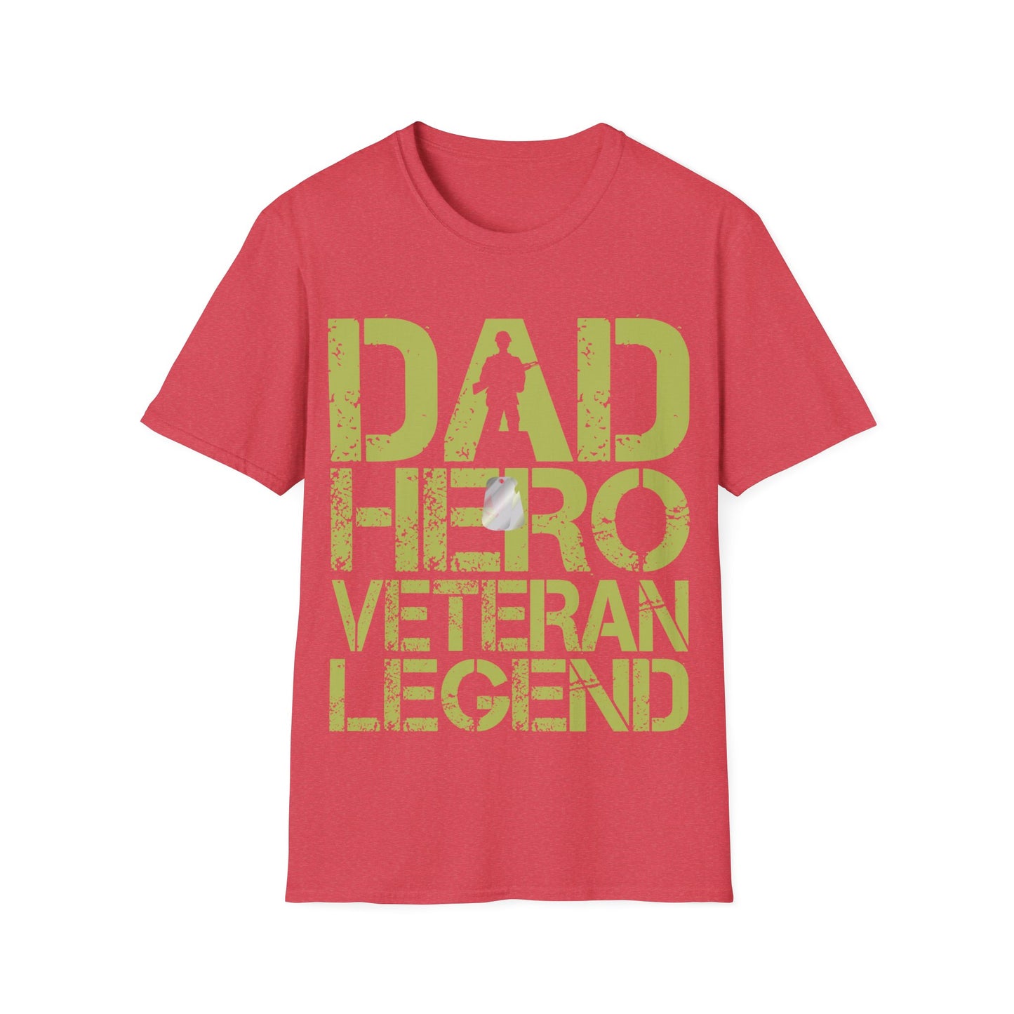 Dad Hero Veteran Legend - Unisex Softstyle T-Shirt