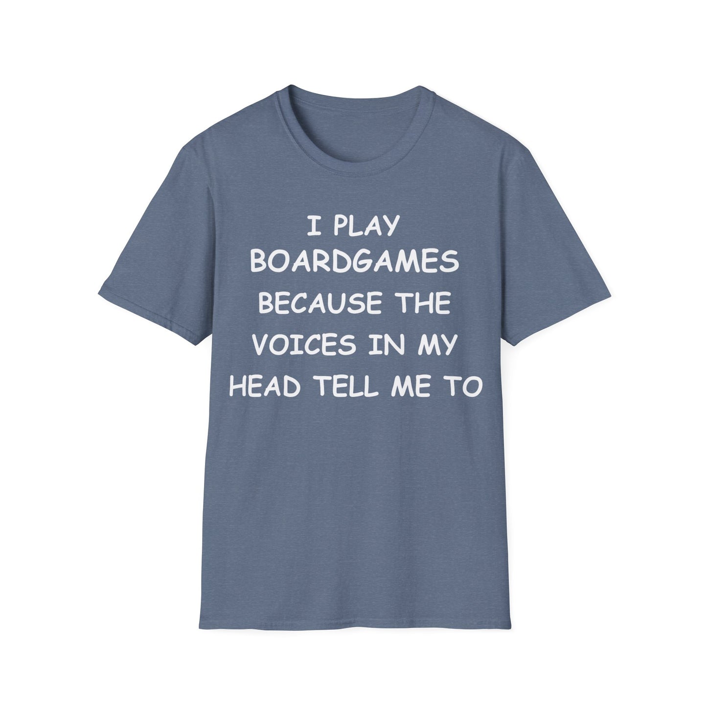 I Play Boardgames - White - Unisex Softstyle T-Shirt