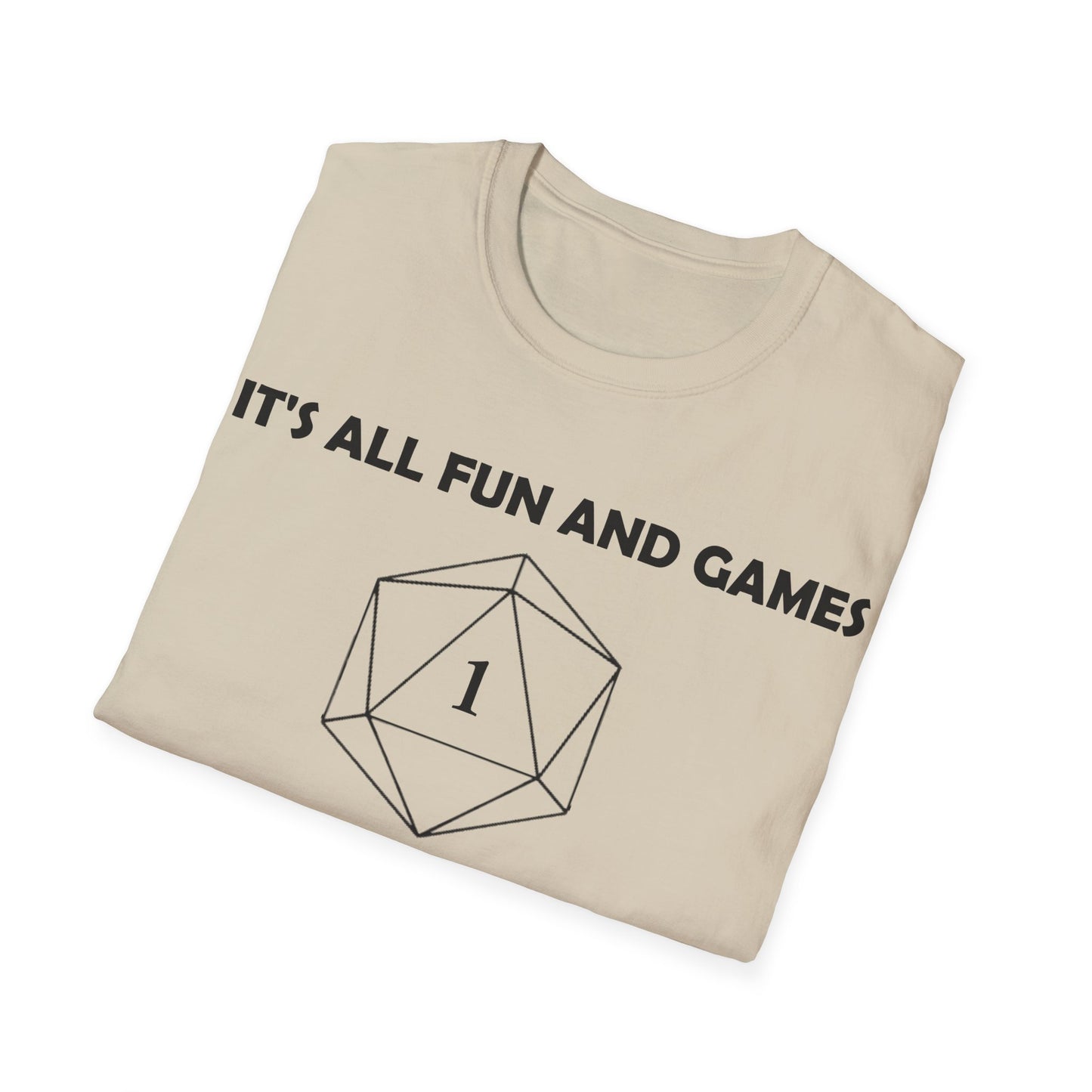 All fun and games - Black - Unisex Softstyle T-Shirt
