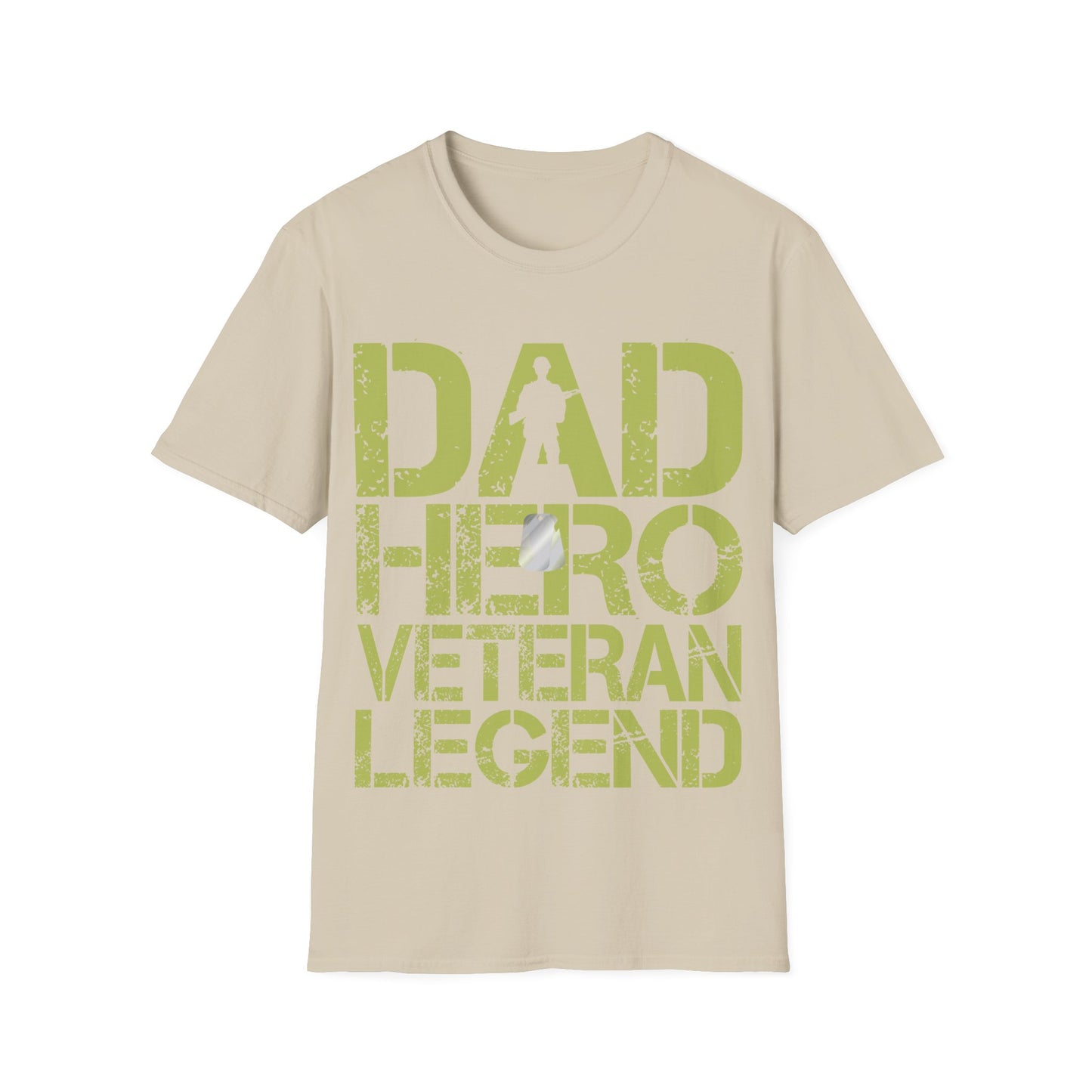 Dad Hero Veteran Legend - Unisex Softstyle T-Shirt