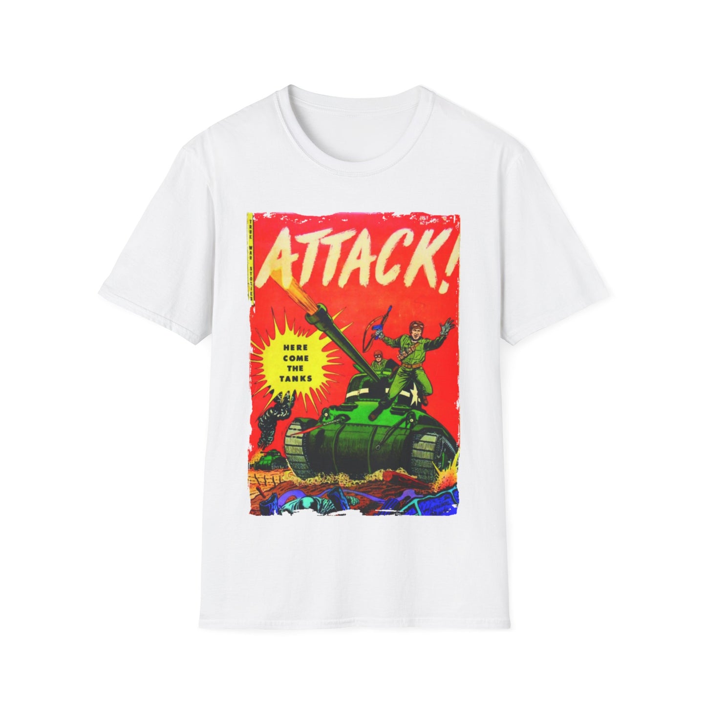 Attack! July 1952 - Unisex Softstyle T-Shirt