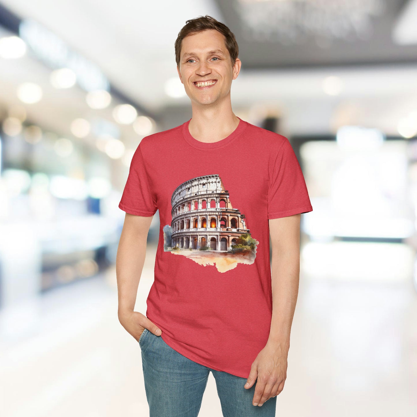 Ancient Bldg 1 - Unisex Softstyle T-Shirt