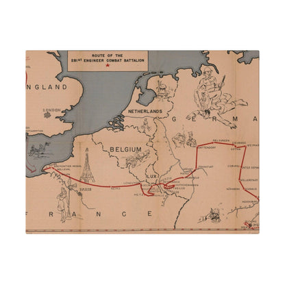 Route of the 281st Engineer Combat Battalion 3 November 1944 to 8 May 1945 - Pacific Sky Games