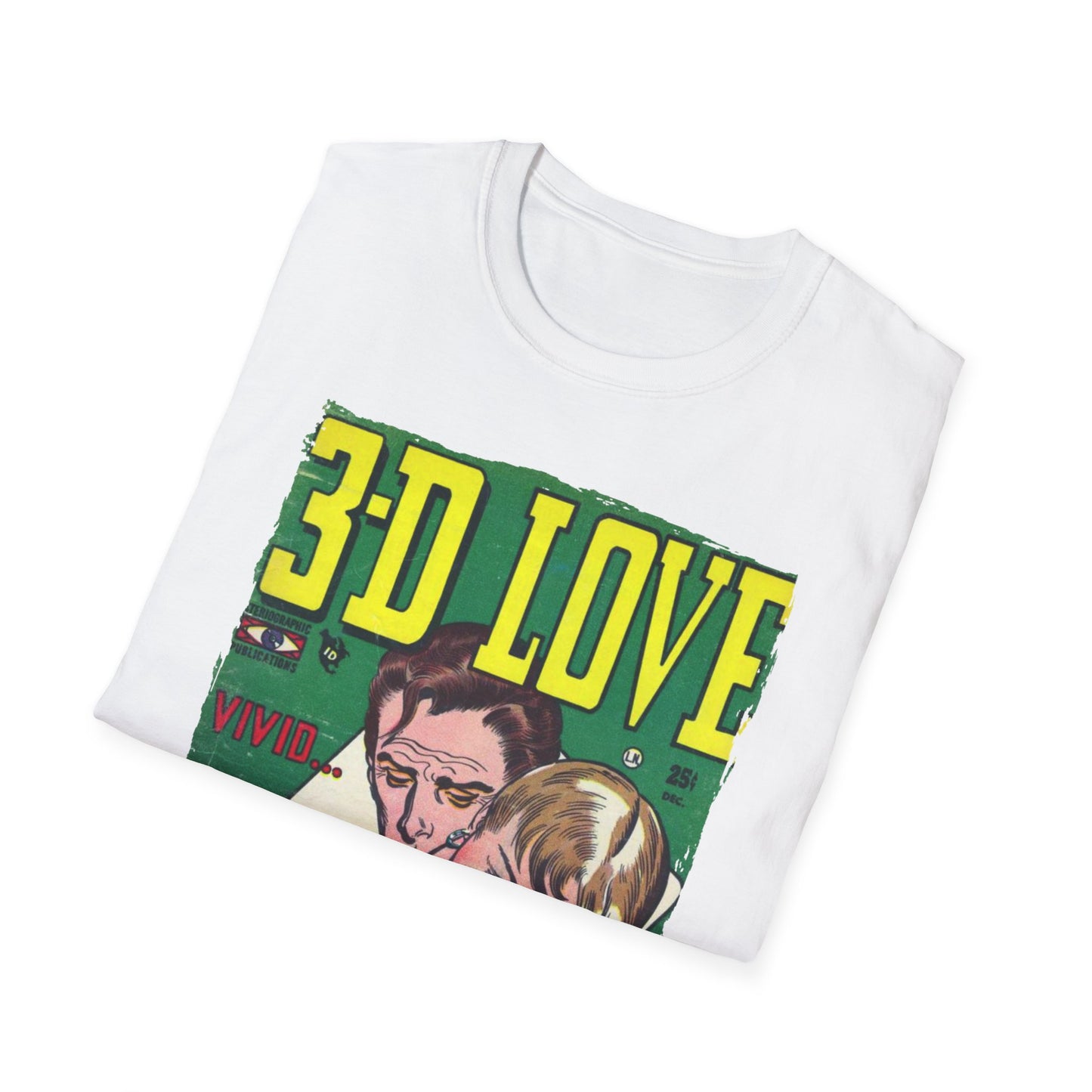 3-D Love - Unisex Softstyle T-Shirt