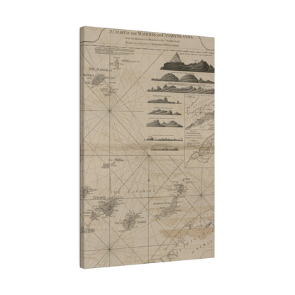 Chart of the Maderas and Canary Islands - Pacific Sky Games