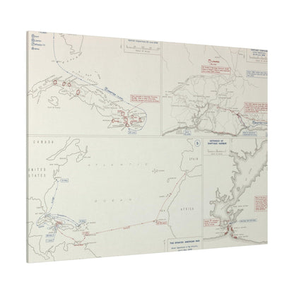 Spanish-American War, Santiago Campaign, Naval Operatoins in the Atlantic Apr-May, Defenses of Santiago Harbor, Spanish Dispositions 20 June, Initial Ops 22-24 June 1898 - Pacific Sky Games