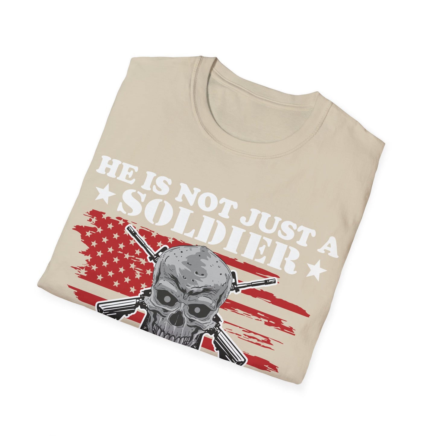 Not Just Soldier - Grandson - Unisex Softstyle T-Shirt