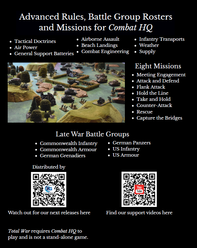 Combat HQ: Total War 2.5E - Historical Miniature Wargame