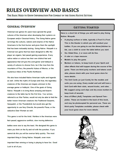 Going Native: Warpath